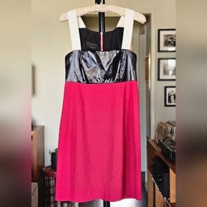 Narciso Rodriguez Square Neck A-Line Mini Dress